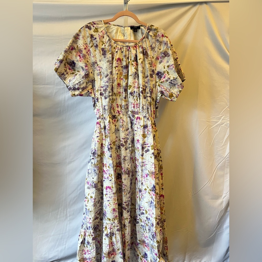 J. Crew Floral Midi Dress - Multicolor